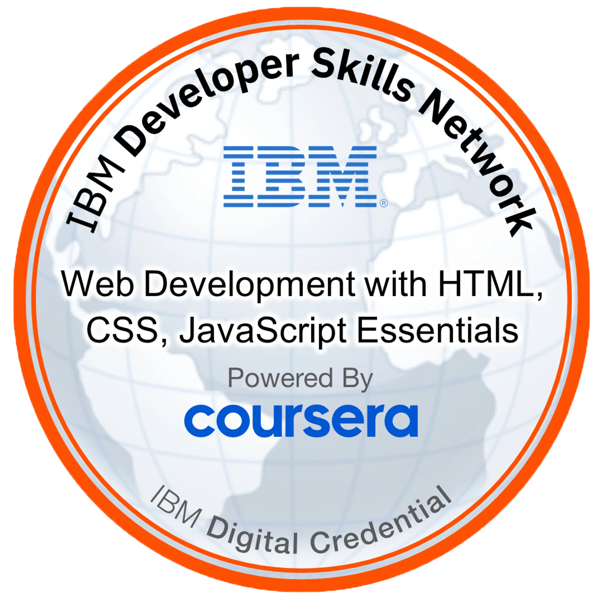 Web Development with HTML, CSS, JavaScript Essentials badge