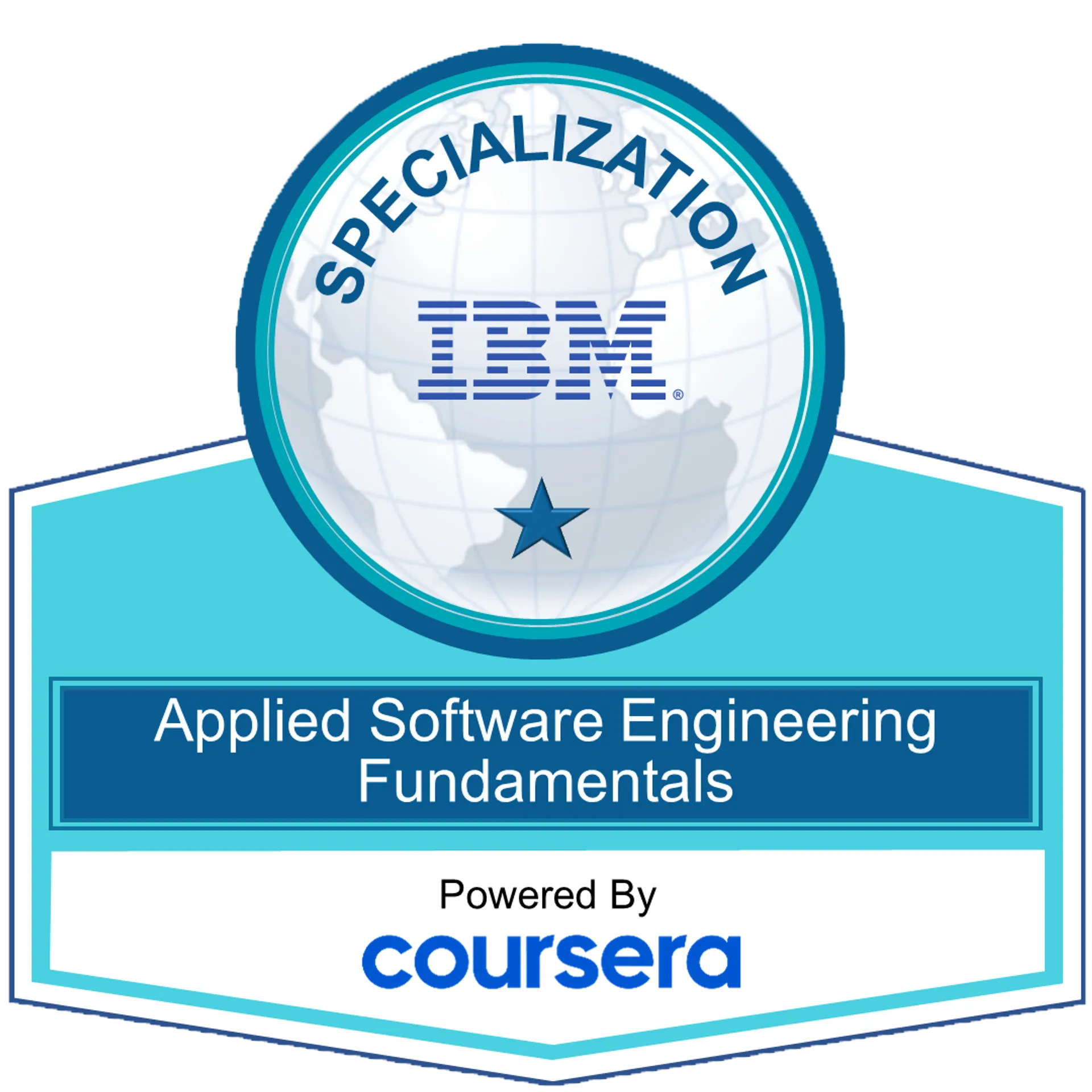 Applied Software Engineering Fundamentals Specialization badge