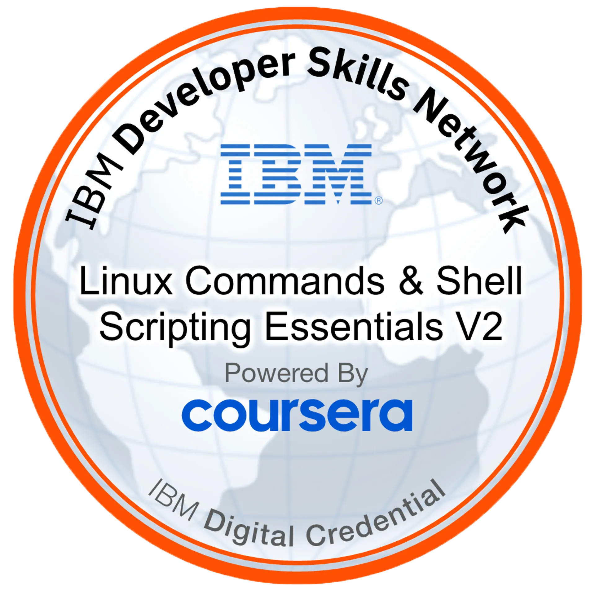 Linux Commands & Shell Scripting Essentials V2 badge