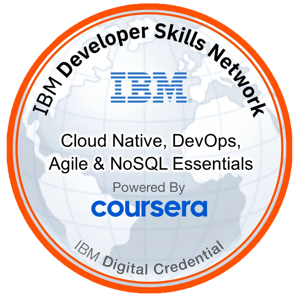 Cloud Native, DevOps, Agile & NoSQL Essentials badge