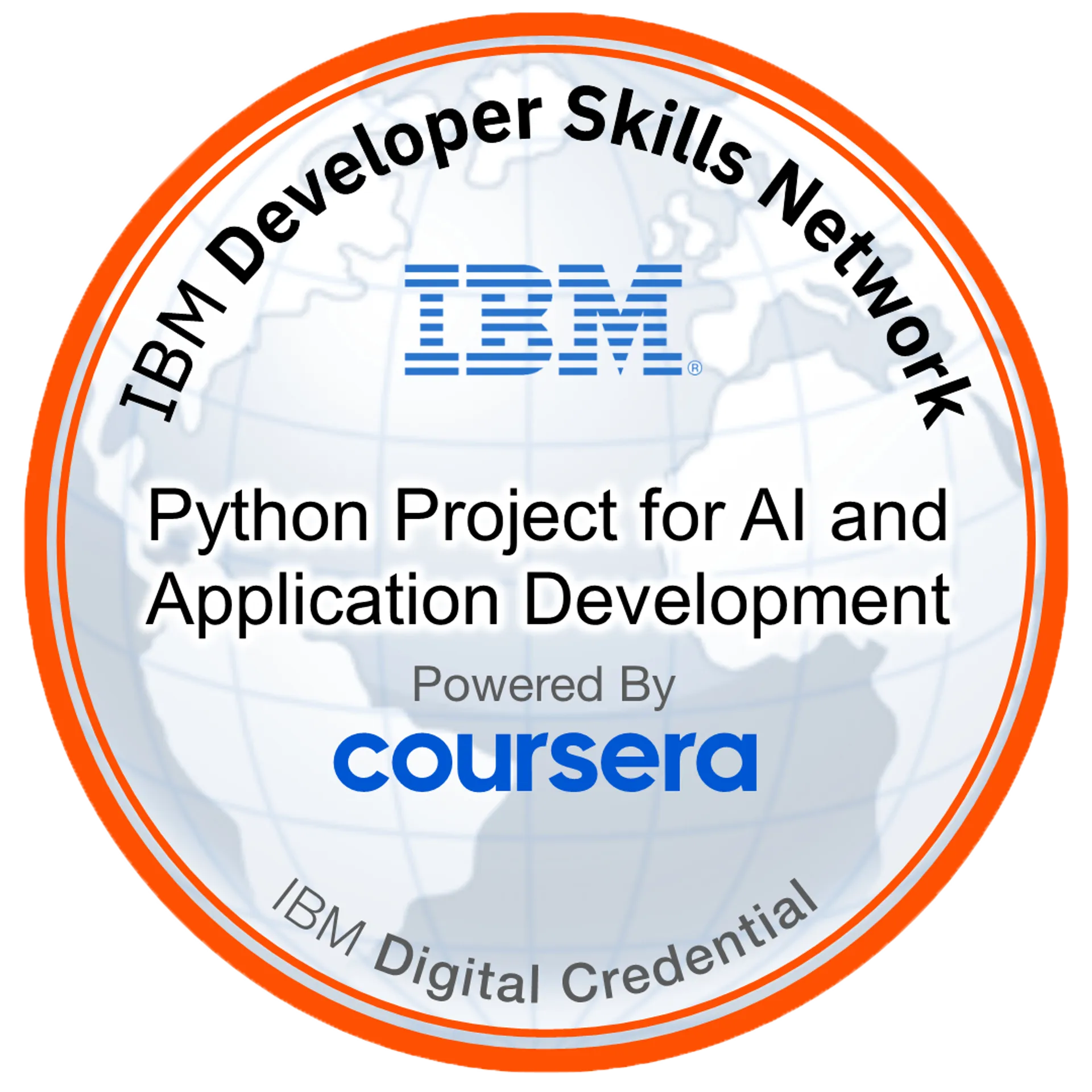 Python Project for AI and Application Development badge