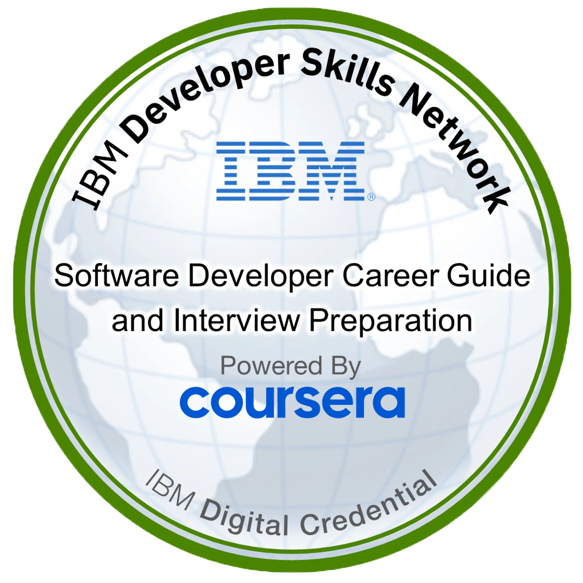 Software Developer Career Guide and Interview Preparation badge