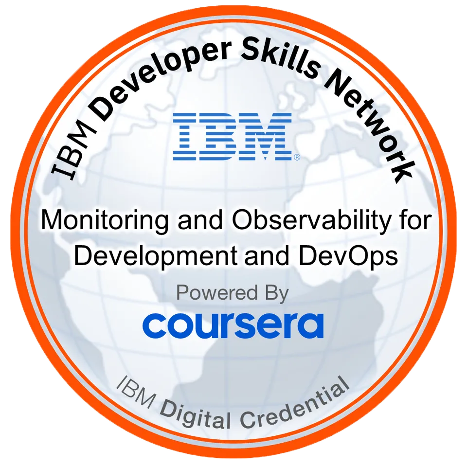 Monitoring and Observability for Development and DevOps badge